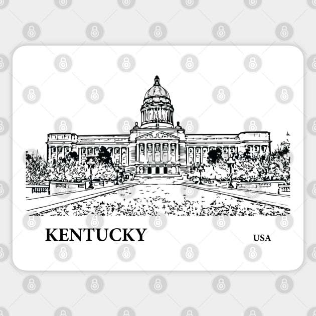 Kentucky State USA Sticker by Lakeric